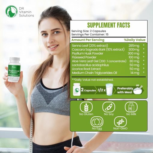 Dr+ Vitamin Solutions Professional Cleanse - 30 capsules