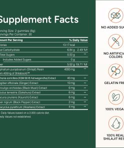 Root Labs Pure Himalayan Shilajit Gummies (4,000 mg) - 60 gummies
