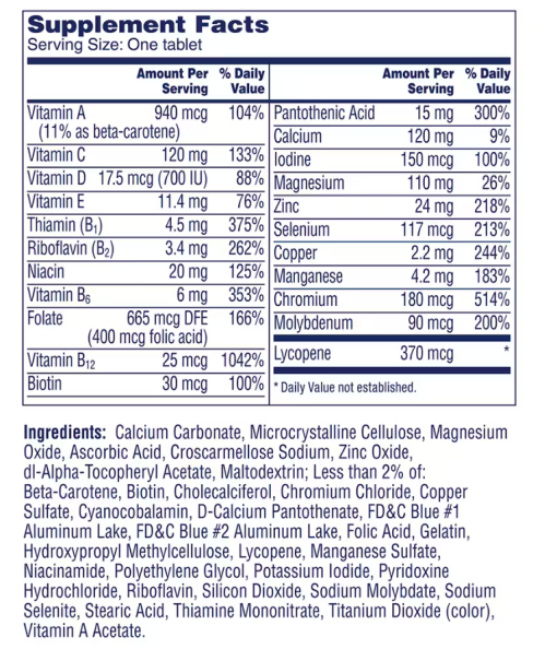 One A Day Men's 50+ Multivitamin - 65 tablets