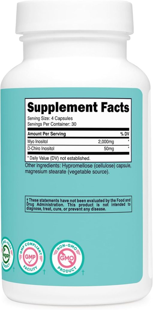 Nutricost Myo & D-Chiro Inositol (2,000 mg) Women - 120 capsules