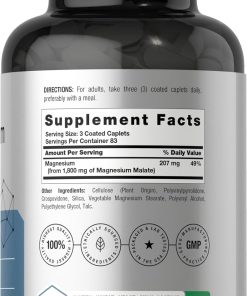 Horbaach Magnesium Malate (1,800 mg) - 250 caplets