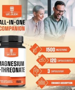 Welbuda Magnesium L-Threonate (1,500 mg) - 120 capsules