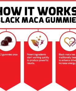 Force Factor Black Maca Gummies Passion Berry - 60 gummies