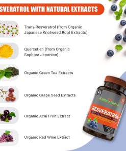 Kaibo Nutra Resveratrol + (1,500 mg) - 90 veggie caps