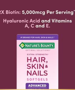 Nature's Bounty Hair, Skin & Nails Advanced with Biotin (5,000 mcg) - 150 softgels