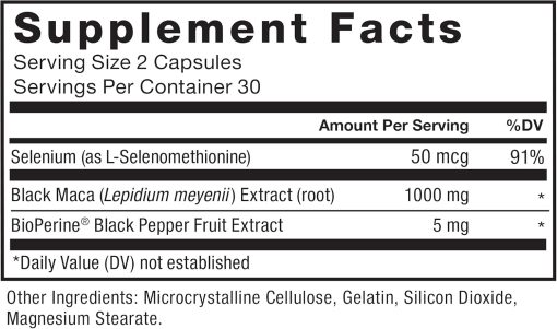 Force Factor Black Maca - 60 capsules
