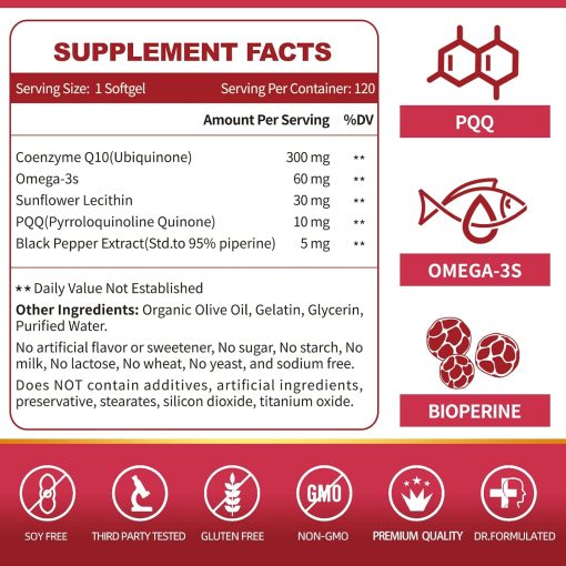 Zebora CoQ10 (300 mg) - 120 softgels