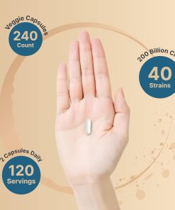 Naturebell Probiotics + Pre + Postbiotics + Enzymes (200 Billion CFU) - 240 vegetarian capsules
