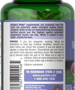 Puritan's Pride Milk Thistle Extract (1,000 mg) - 180 softgels