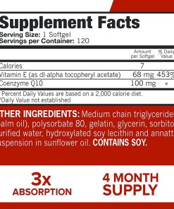 Qunol Ultra CoQ10 (100 mg) - 60 softgels