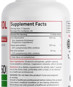 Bronson Resveratrol Complex (500 mg) - 60 capsules