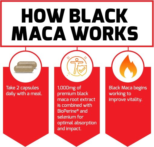 Force Factor Black Maca - 60 capsules