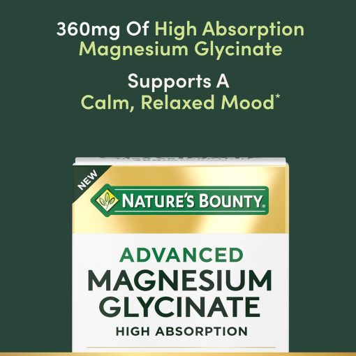 Nature's Bounty Magnesium Glycinate Advanced (360 mg) - 90 capsules