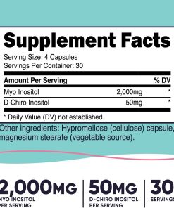 Nutricost Myo & D-Chiro Inositol (2,000 mg) Women - 120 capsules