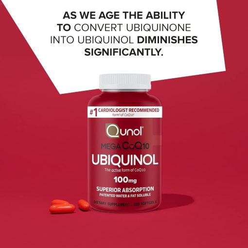 Qunol Mega CoQ10 Ubiquinol (100 mg) - 100 softgels