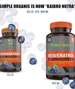 Kaibo Nutra Resveratrol + (1,500 mg) - 90 veggie caps