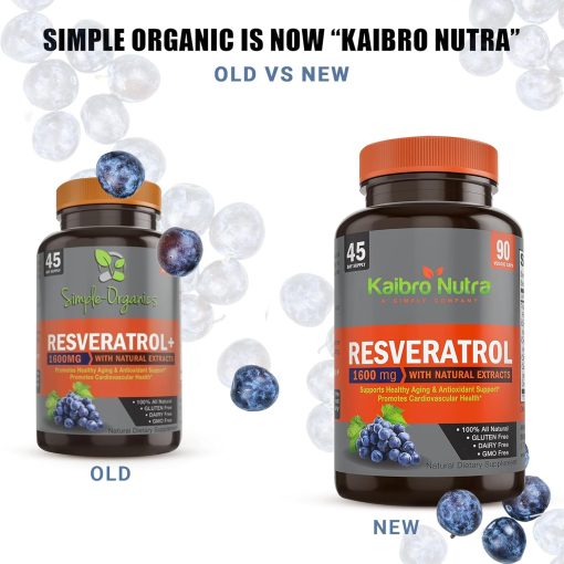 Kaibo Nutra Resveratrol + (1,500 mg) - 90 veggie caps
