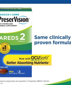 Bausch + Lomb PreserVision AREDS 2 Eye Vitamin & Mineral - 120 mini softgels