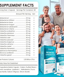 Canlist Health Probiotic 3 Prebiotics (120 Billion CFU) - 60 capsules