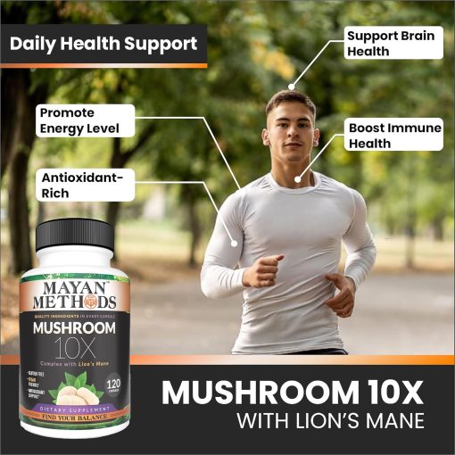 Mayan Methods Mushroom 10X - 120 capsules