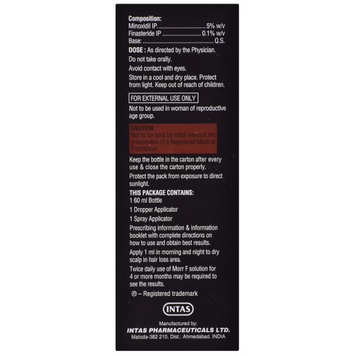 Morr F Minoxidil (5%) & Finasteride Lipid Solution - 60 ml