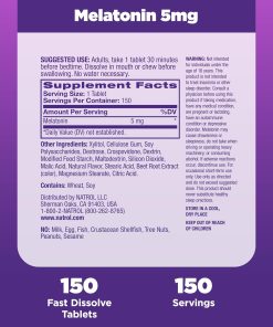 Natrol Melatonin (5 mg) Fast Dissolve - 150 tablets