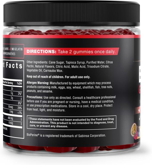 Force Factor Black Maca Gummies Passion Berry - 60 gummies