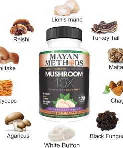 Mayan Methods Mushroom 10X - 120 capsules