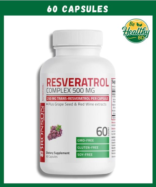 Bronson Resveratrol Complex (500 mg) - 60 capsules