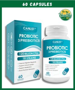 Canlist Health Probiotic 3 Prebiotics (120 Billion CFU) - 60 capsules