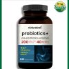 Naturebell Probiotics + Pre + Postbiotics + Enzymes (200 Billion CFU) - 240 vegetarian capsules