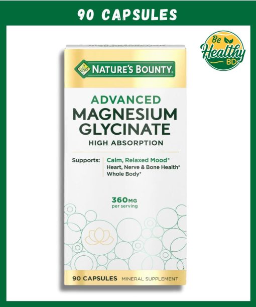 Nature's Bounty Magnesium Glycinate Advanced (360 mg) - 90 capsules