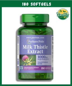 Puritan's Pride Milk Thistle Extract (1,000 mg) - 180 softgels