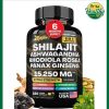 Zoyava Shilajit Ashwagandha Panax Ginseng (15,250 mg) – 180 veggie capsules