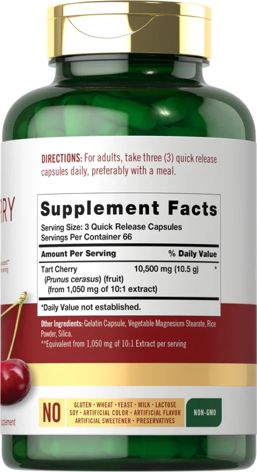 Carlyle Tart Cherry Extract (10,500 mg) - 200 capsules
