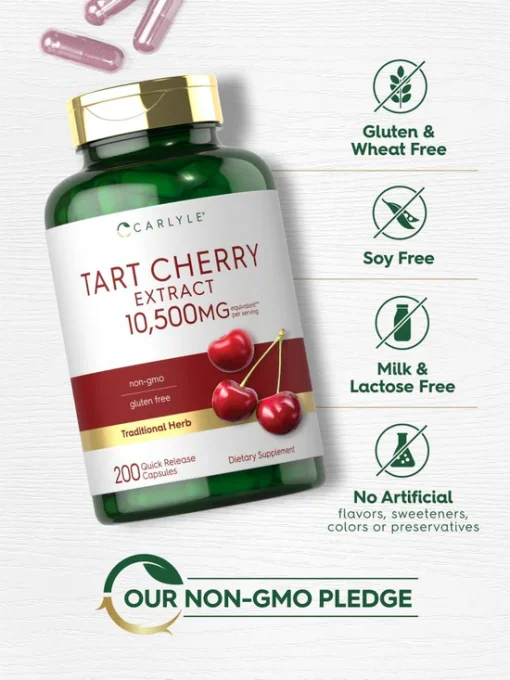 Carlyle Tart Cherry Extract (10,500 mg) - 200 capsules