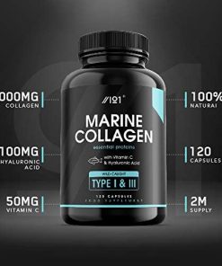 Alpha01 Marine Collagen with Vitamin C & Hyaluronic Acid - 120 capsules