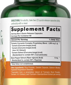 Carlyle Turmeric Curcumin Complex (1,000 mg) - 180 capsules