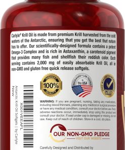 Carlyle Antartic Krill Oil (2,000 mg) Omega-3 with Astaxanthin - 120 softgels