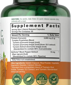 Carlyle Turmeric Curcumin Complex (3,000 mg) - 90 capsules