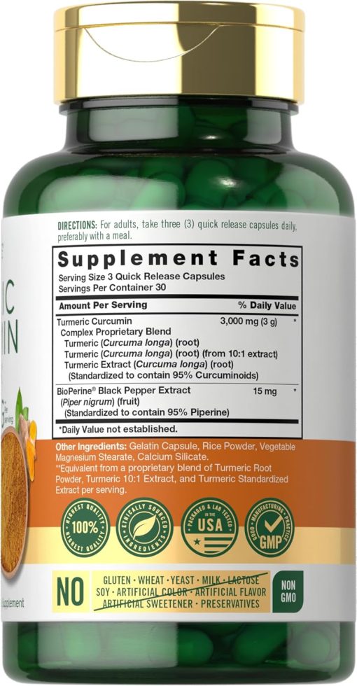Carlyle Turmeric Curcumin Complex (3,000 mg) - 90 capsules