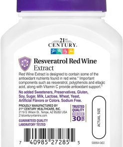 21st Century Resveratrol Red Wine Extract - 90 capsules
