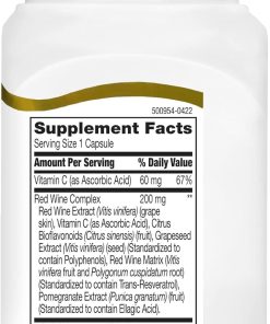 21st Century Resveratrol Red Wine Extract - 90 capsules