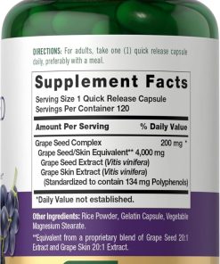 Carlyle Grape Seed Extract Complex (4,000 mg) - 120 capsules