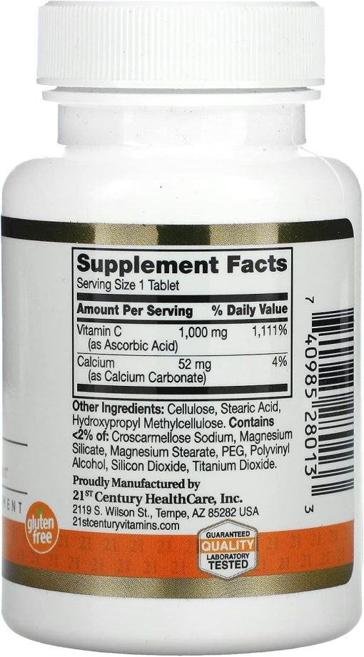 21st Century Vitamin C (1,000 mg) - 60 tablets