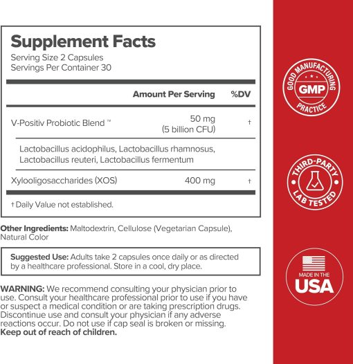Uro Vaginal Probiotic - 60 vegan capsules