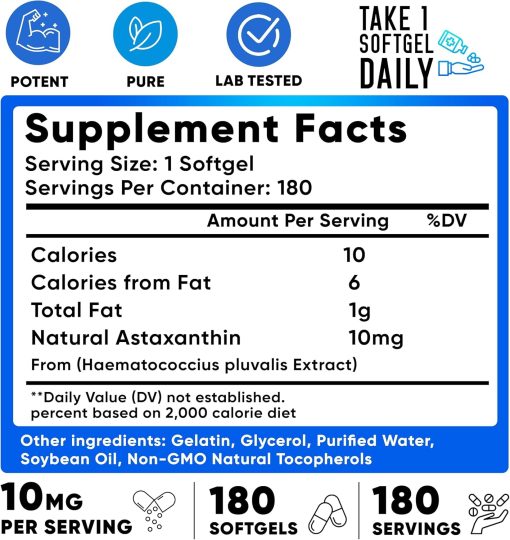We Like Vitamins Astaxanthin (10 mg) - 180 softgels