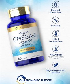 Carlyle Vegan Omega-3 Algae Oil (1290 mg) - 60 softgels