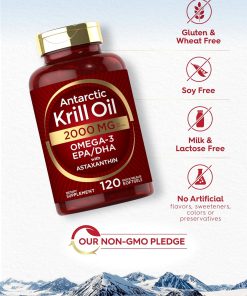 Carlyle Antartic Krill Oil (2,000 mg) Omega-3 with Astaxanthin - 120 softgels