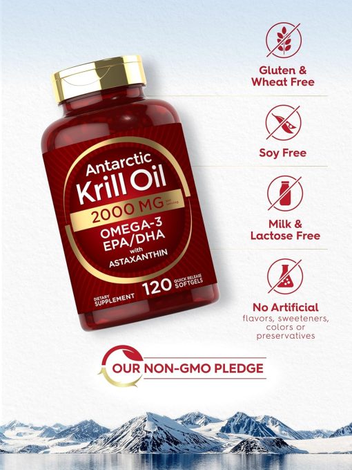 Carlyle Antartic Krill Oil (2,000 mg) Omega-3 with Astaxanthin - 120 softgels